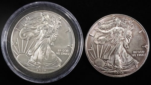 2019 & 2020 AMERICAN SILVER EAGLS