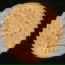 1860-S $2.5 GOLD LIBERTY AU/BU