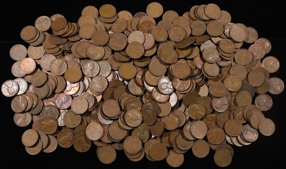 (500) MIXED DATES WHEAT CENTS (1 of 2)