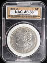 1886-O MORGAN DOLLAR NAC SUPERB GEM BU