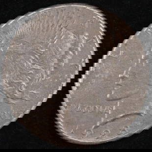 1928 PEACE DOLLAR AU: CHECK OUT OUR UPCOMING AUCTIONS ESTIMATE $300 - $350.