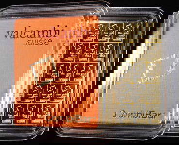 (50) 1g GOLD VALCAMBI SUISSEE COMBIBAR