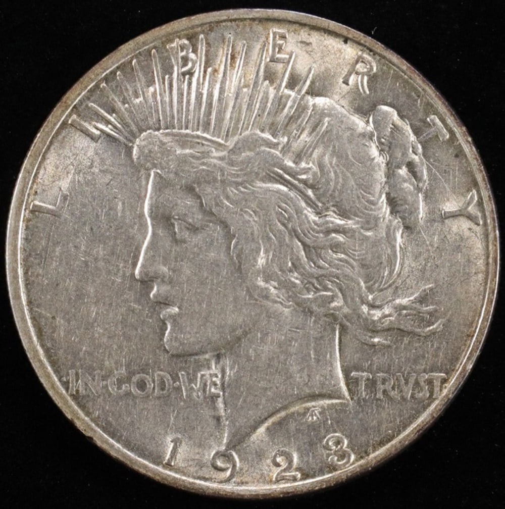 1923-D PEACE DOLLAR CH AU (1 of 2)