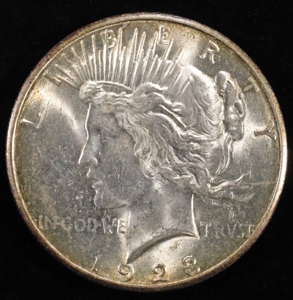 1923-S PEACE DOLLAR BU (1 of 2)