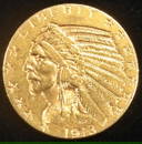 1913-S $5 GOLD INDIAN CH BU