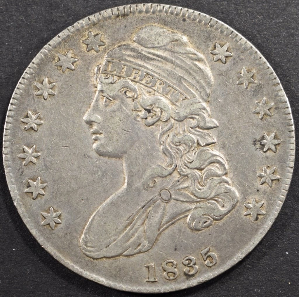 1835 BUST HALF DOLLAR XF/AU (1 of 2)