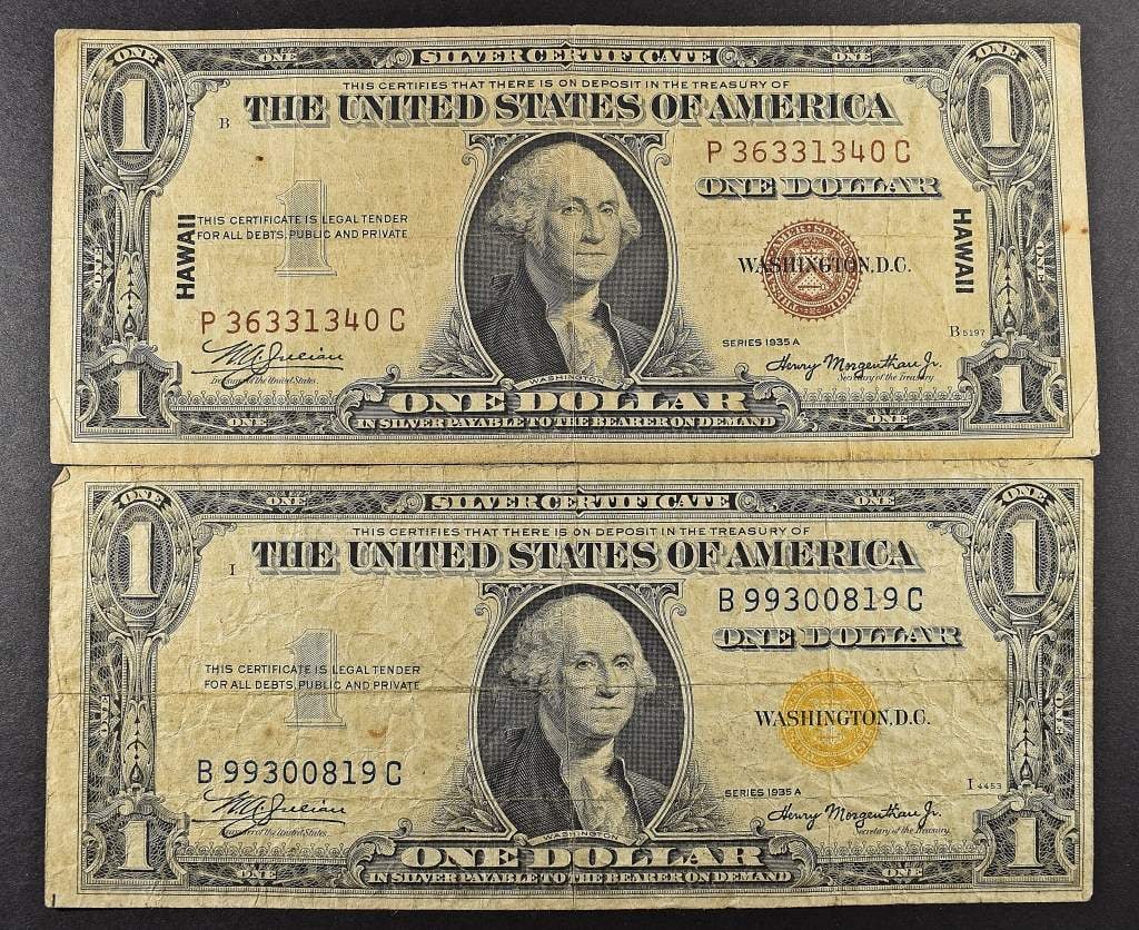 1935A HAWAII & NORTH AFRICA $1 NOTES (1 of 2)