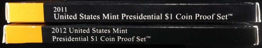 2011 & 2012 US PRES $1 PROOF SETS (1 of 3)