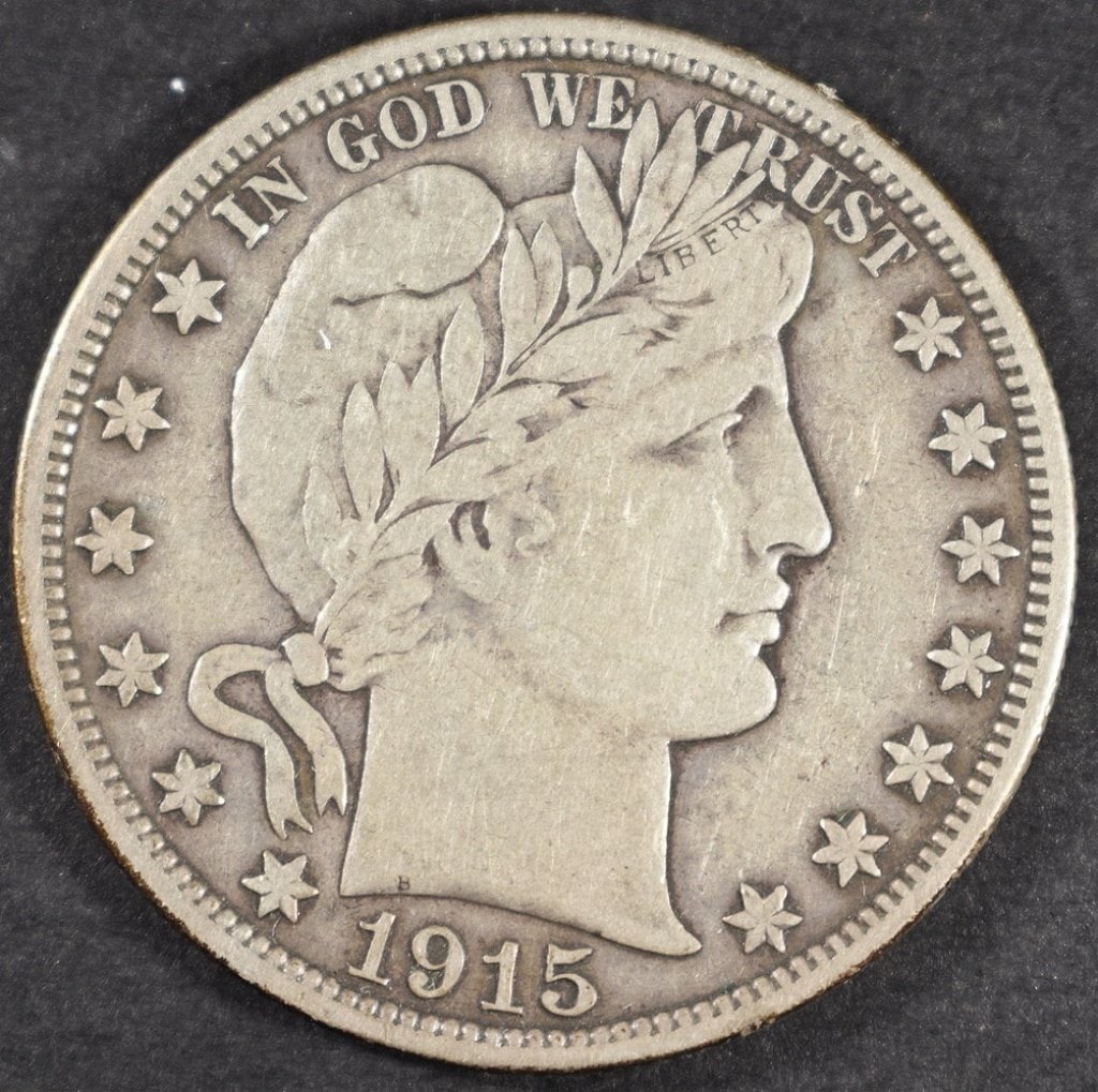 1915-D BARBER HALF DOLLAR XF (1 of 2)