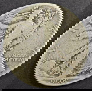 1938-D WALKING LIBERTY HALF DOLLAR VG/F: LEADERS IN ON-LINE AUCTIONS