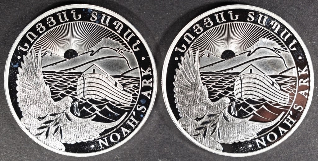 (2) 1 OZ .999 SILVER 2023 NOAH'S ARK ROUNDS (1 of 2)