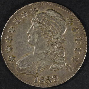 1832 BUST HALF DOLLAR XF+: WEEKLY COIN & CURRENCY AUCTIONS ESTIMATE $250 - $300.
