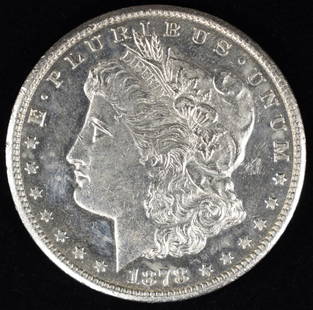 1878-CC MORGAN DOLLAR AU/BU: WEEKLY COIN & CURRENCY AUCTIONS ESTIMATE $350 - $400.