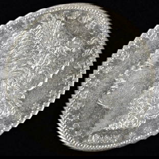 1883-S MORGAN DOLLAR XF/AU: TOP RATED AUCTION HOUSE ESTIMATE $150 - $200.