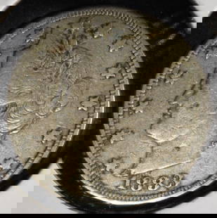 1883 WITH CENTS LIBERTY NICKEL FINE: CHECK OUT OUR UPCOMING AUCTIONS ESTIMATE $50 - $75.