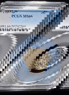 1937-D BUFFALO NICKEL PCGS MS-66: BID WITH SILVER CITY AUCTIONS ESTIMATE $150 - $200.