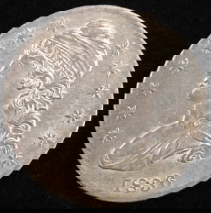1836 BUST HALF DOLLAR: LEADERS IN ON-LINE AUCTIONS ESTIMATE $1000 - $1200.