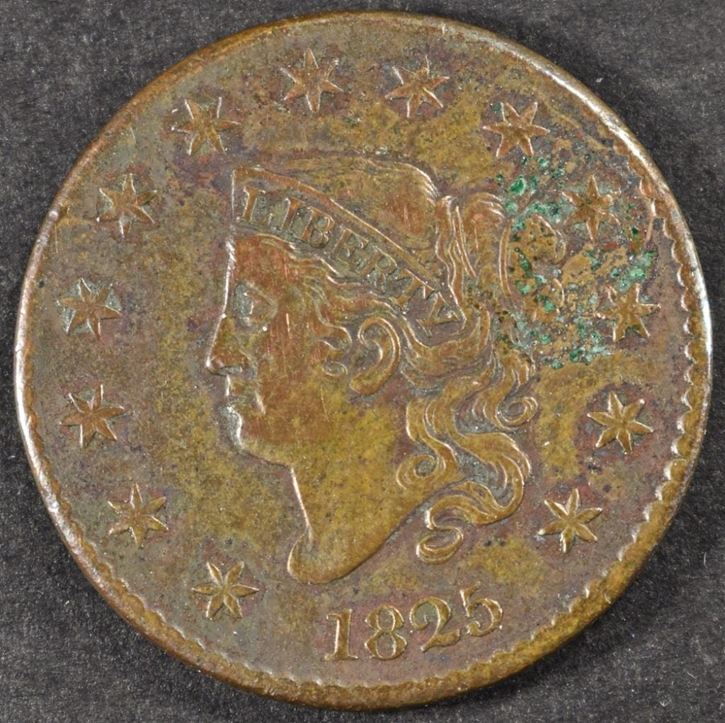 1825 LARGE CENT XF: CHECK OUT OUR UPCOMING AUCTIONS ESTIMATE $300 - $350.