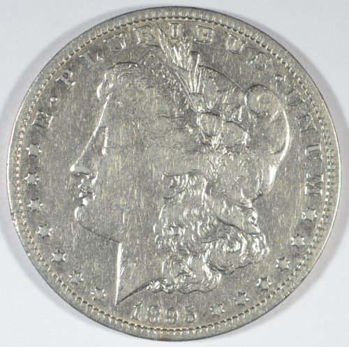 1895-O MORGAN DOLLAR VF: EST 330.00-360.00