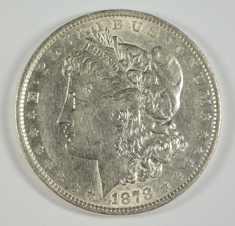 1878 (REV OF 79) MORGAN DOLLAR XF: ESTIMATE $55 - $70. SILVERTOWNE AUCTIONS IS KNOWN FOR QUALITY & SERVICE. REGISTER TO BID!