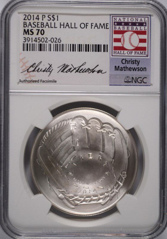 2014 BASEBALL HALL OF FAME COMMEM SILVER DOLLAR NGC: ESTIMATE, $200.00 TO $225.00 Bid with confidence at Silvertowne Auctions. One of the internet’s leading Auction Houses.
