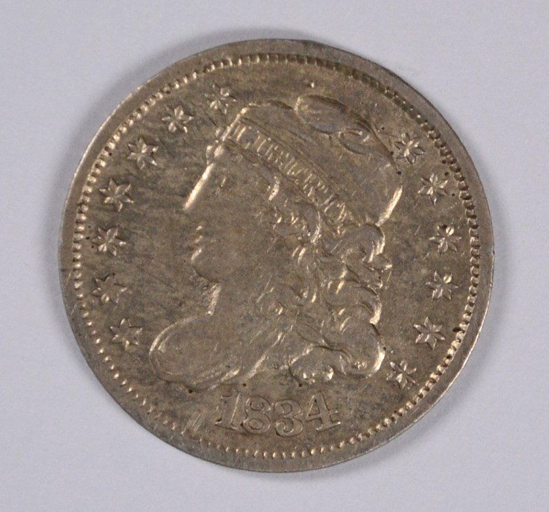 1834 BUST HALF DIME XF/AU (1 of 2)