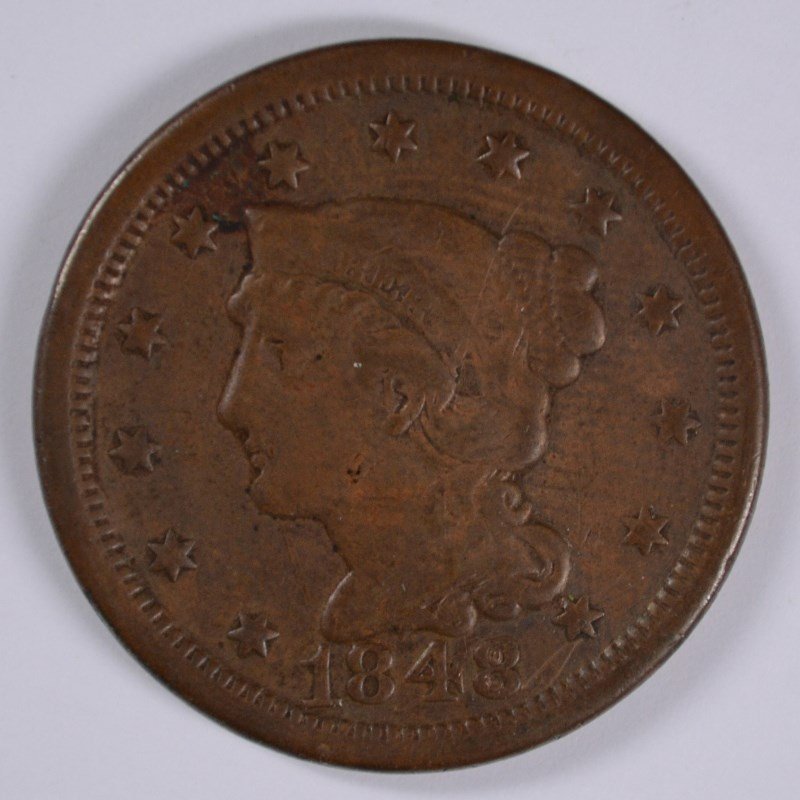 1848 LARGE CENT F/VF (1 of 2)
