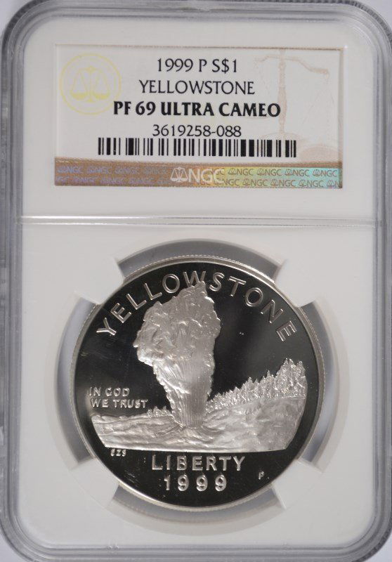 1999 YELLOWSTONE COMMEN DOLLAR NGC PF-69 UC (1 of 4)