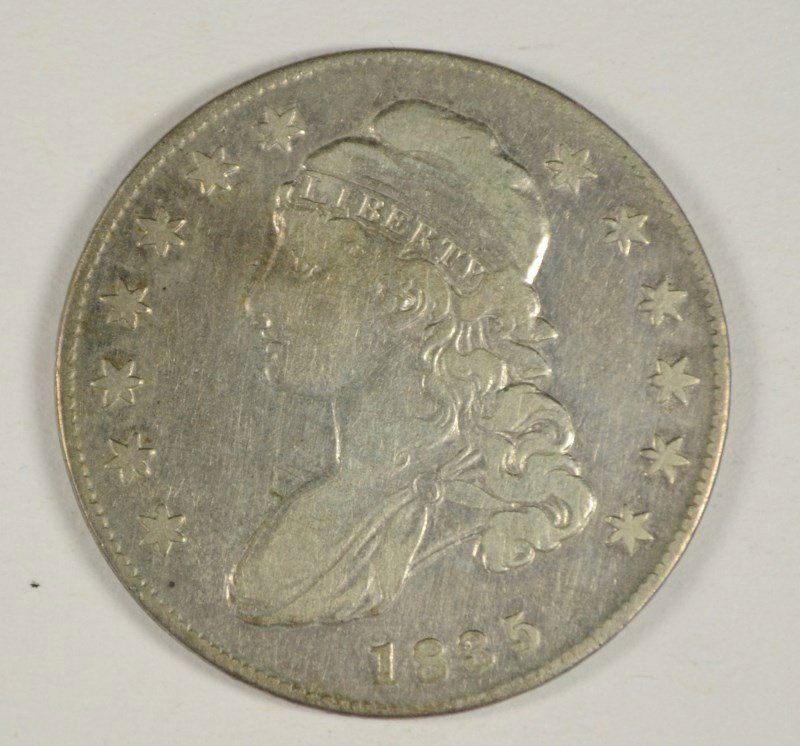 1835 BUST HALF DOLLAR, VF (1 of 2)