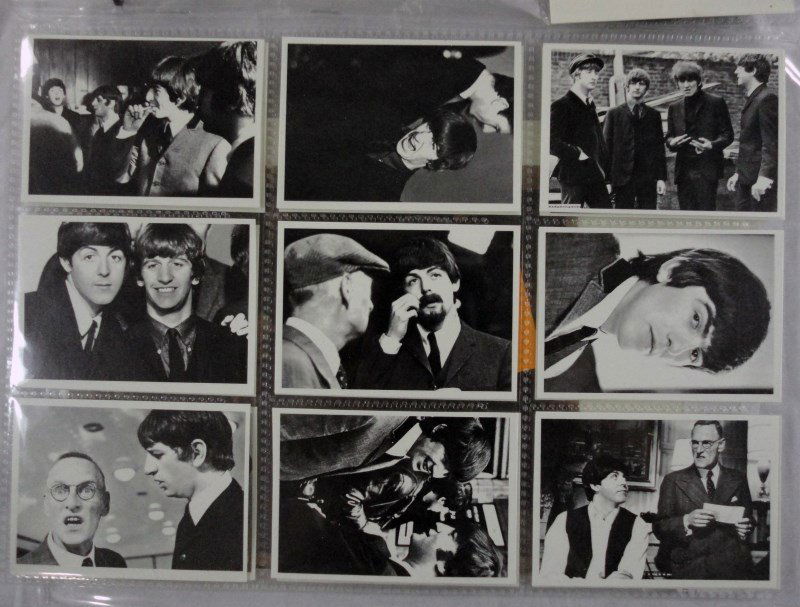 21 BEATLES BLANK BACK PROOF CARDS & RINGO STARR WIRE: EST 70-$90