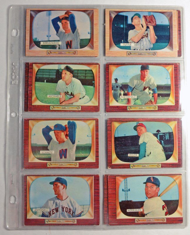 23 - 1955 BOWMAN BASEBALL CARDS - NICE EX or BETTER - (1 of 4)
