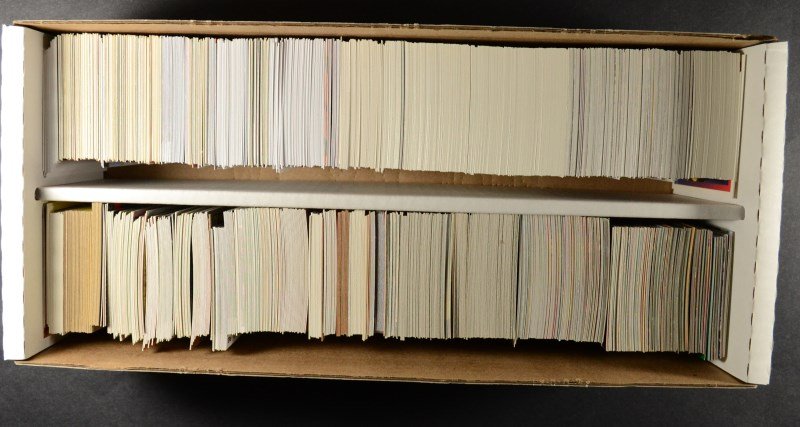 SHOE BOX STUFFED WITH MOSTLY EARLY 90's NON-SPORT (75%): REST ARE MIXED SPORTS 2013 & 2014, NICE COLLECTION, EST $60-$70