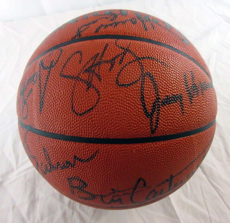 AUTOGRAPHED BASKETBALL - JORDAN - ARMSTRONG - GRANT - (1 of 5)