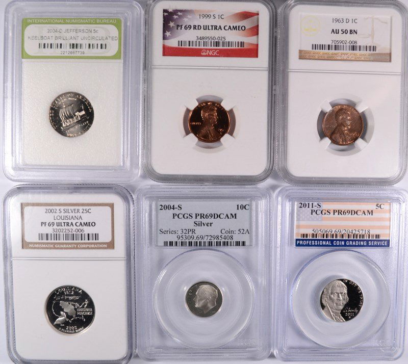 6 COIN MODERN LOT (1 of 2)