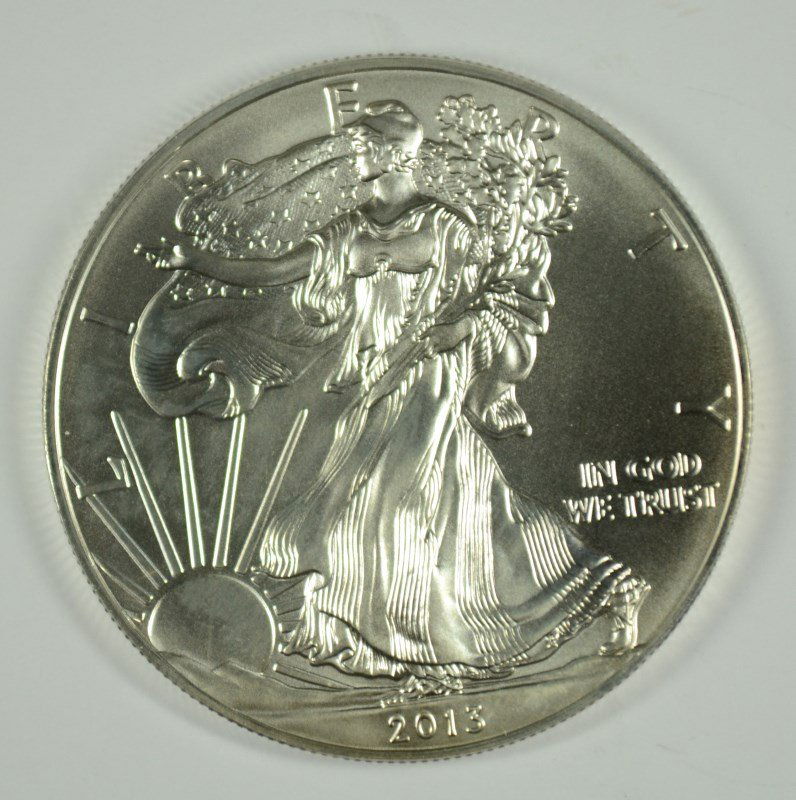 2013 AMERICAN SILVER EAGLE UNC (1 of 2)