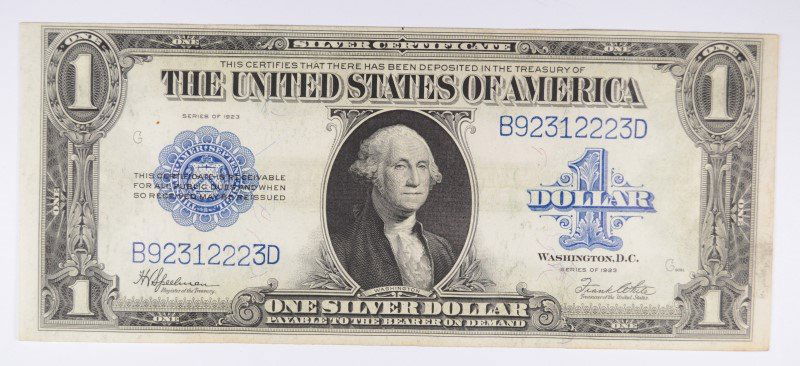 1923 $1 SILVER CERTIFICATE XF/AU (1 of 1)