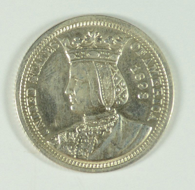 1893 ISABELLA QUARTER VF/XF (1 of 2)