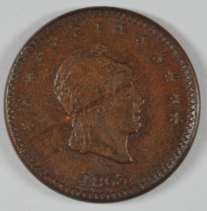 1863 CIVIL WAR TOKEN OHIO, NORWALK  OH 670A - 1a UNC (1 of 2)