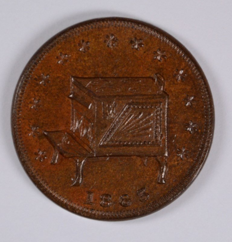 1863 CIVIL WAR TOKEN OHIO, MORROW  OH 570 A-1a AU R-3 (1 of 2)