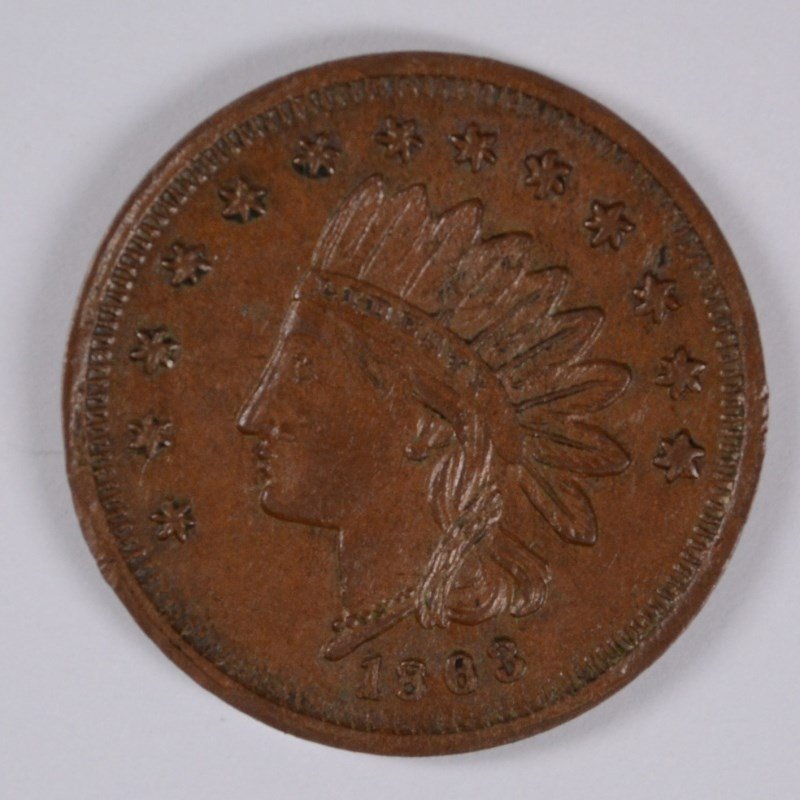 1863 CIVIL WAR TOKEN OHIO, COLLINSVILLE  OH 185 A-1a (1 of 2)