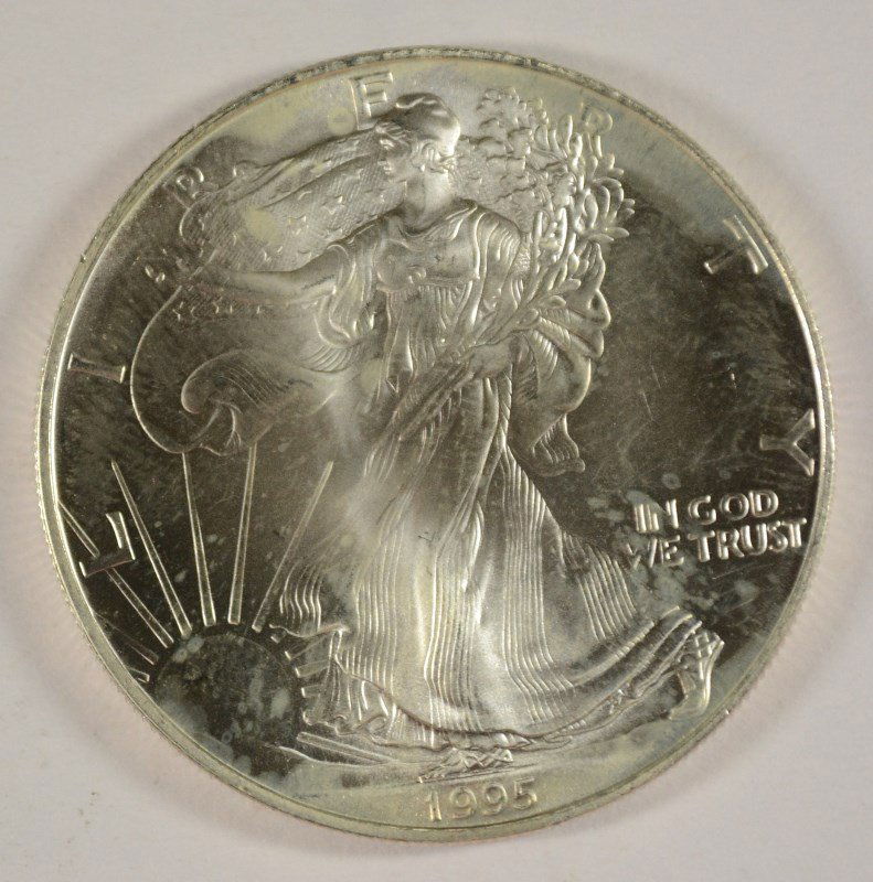 1995 SILVER AMERICAN EAGLE (1 of 2)