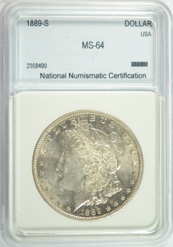 1889-S MORGAN DOLLAR NNC MS-64 (1 of 4)