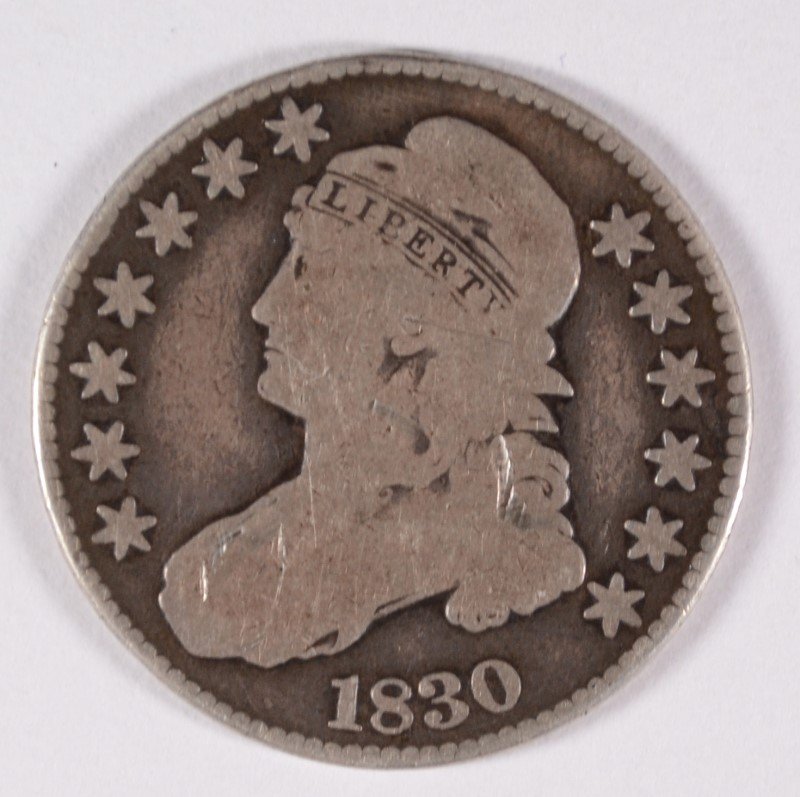 1830 BUST HALF DOLLAR  VG (1 of 2)