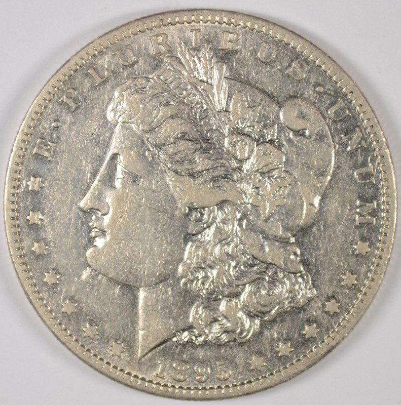 1895-S MORGAN DOLLAR XF/AU (1 of 2)