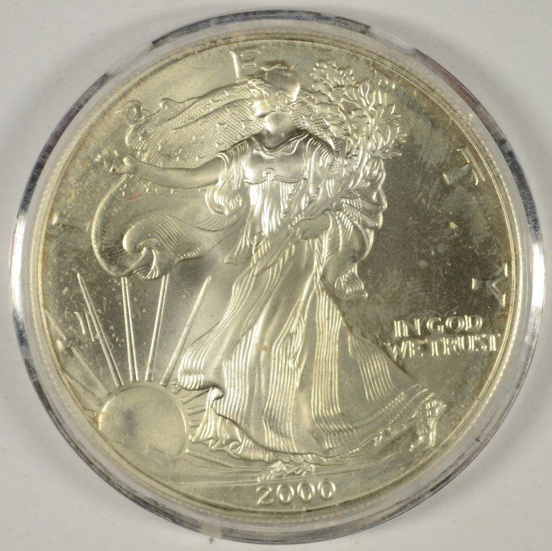 2000 SILVER AMERICAN EAGLE (1 of 2)