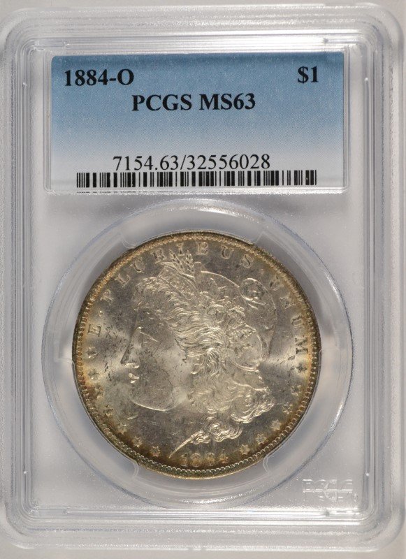 1884-O MORGAN SILVER DOLLAR, PCGS MS-63 (1 of 4)