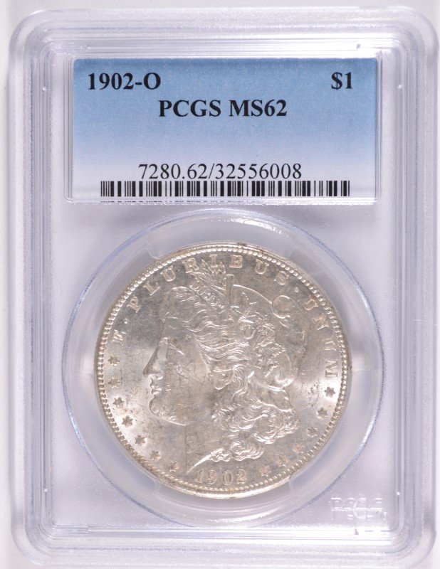1902-O MORGAN SILVER DOLLAR, PCGS MS-62 (1 of 4)