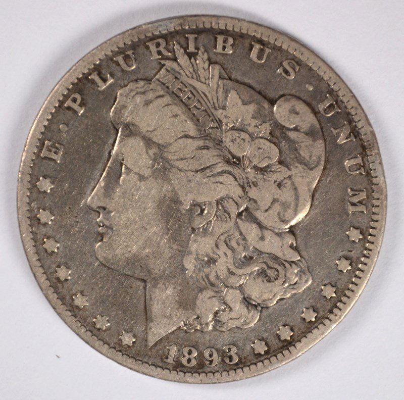 1893 MORGAN DOLLAR G/VG (1 of 2)