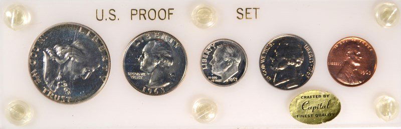 1963 U.S. PROOF SET IN PLASTIC HOLDER (1 of 2)