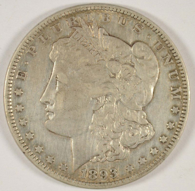 1893 MORGAN DOLLAR VG/F (1 of 2)